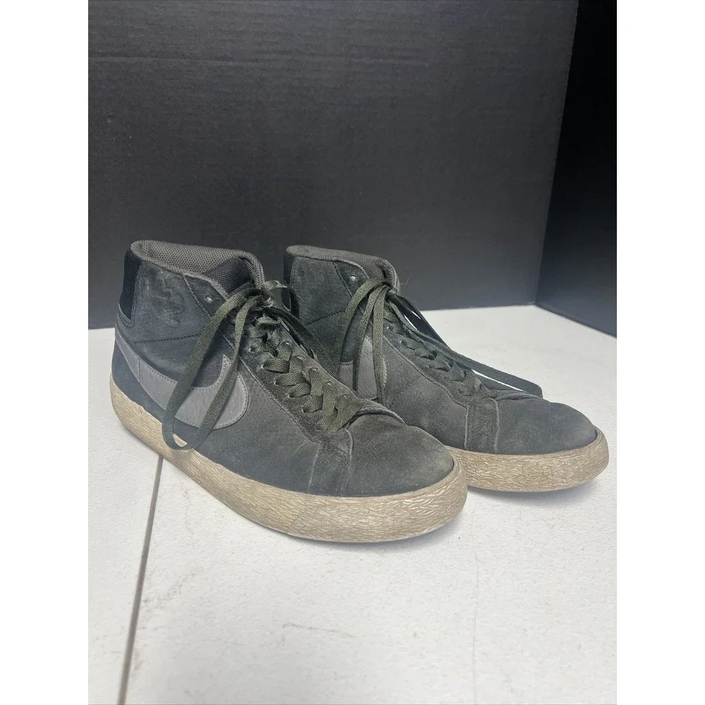 Nike SB Blazer Premium SE Shoes Black, Gray, White 631042 004 Size 9